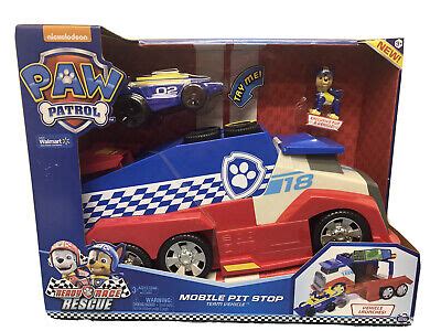 PAW PATROL Ready Race Rescue Mobile Pit Stop Team Vehicle W Sounds And