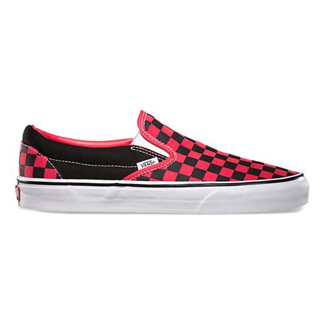 Comfycush era tear check racing red/true white men's skate shoes size. Checkerboard Slip-On | Shop Shoes At Vans