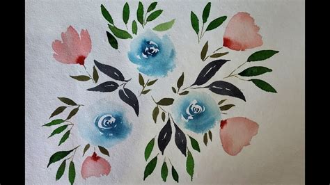 Learning To Paint Flowers With Watercolor For Beginners Paint With