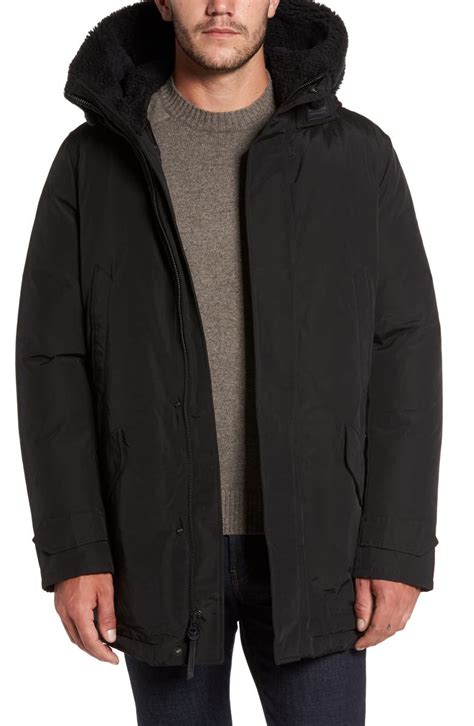 Woolrich John Rich And Bros Polar Down Parka With Genuine Shearling Hood