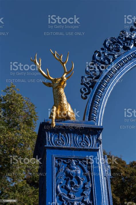 Blue Gate On The Island Of Djurgarden Stock Photo Download Image Now