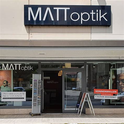 Optik matt shop type specialty shop for eyewear. Optiker in Lichtenfels | MATT