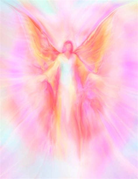 Archangel Metatron Compassion Signed Giclee Energy Art Print By Glenyss Bourne Angel Art