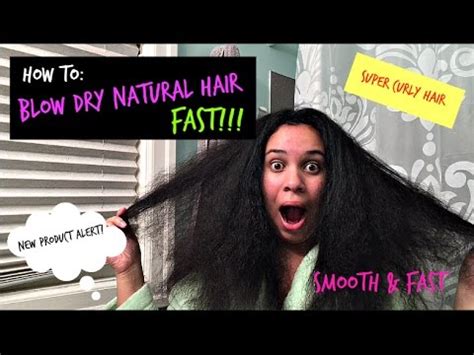 Sometimes a natural likes to rock straight styles, better yet, semi straight styles. FAST Way To Blow Dry Curly Hair | Natural Hair - YouTube