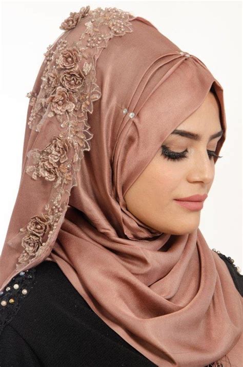 Aişe Tesettür Bakır Serra Dantelli Pratik Şal Simple Hijab Tutorial