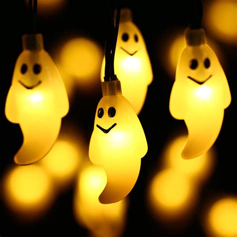 Luckled Halloween Solar Outdoor Lights 30 Led Ghost Solar Lamp