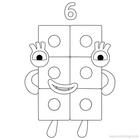 NumberBlocks Colouring In