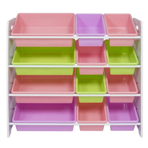 Toy Bin Organizer Kids Childrens Storage Box Playroom Bedroom Shelf