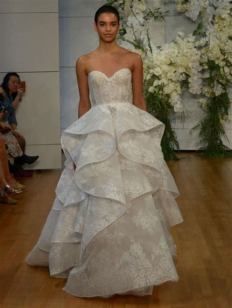 See Monique Lhuillier Wedding Dresses From Bridal Fashion Week
