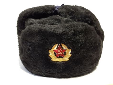 quality russian military winter hat ushanka artificial fur etsy