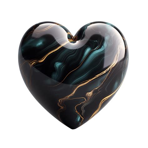 The Hearts The Black Marble Heart Ai Generated Generative Ai