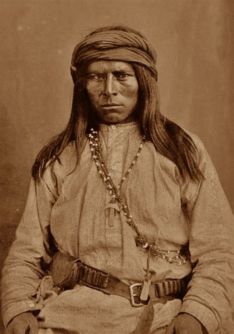Apache Man Circa 1885 Come To Southeastern Arizona And Stay At The