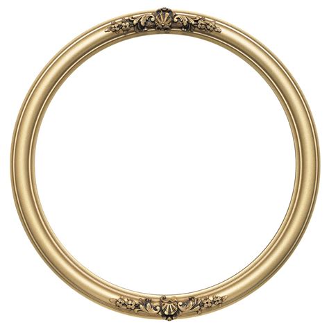 Round Frame In Gold Spray Finish Antique Gold Paint Picture Frames