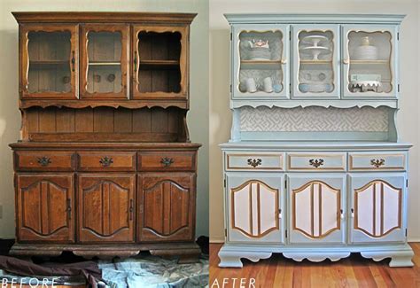 Refurbished Furniture Before And After Old Furniture Painting How