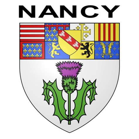 Blason Nancy Autocollant Pour Plaque Dimmatriculation Automobile