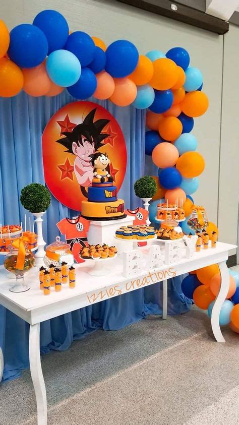 7 Mejores Imágenes De Baby Shower Dragon Ball Bb En 2020 Fiesta De