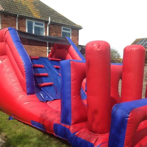 27ft obstacle course inflatable assault course hire in somerset