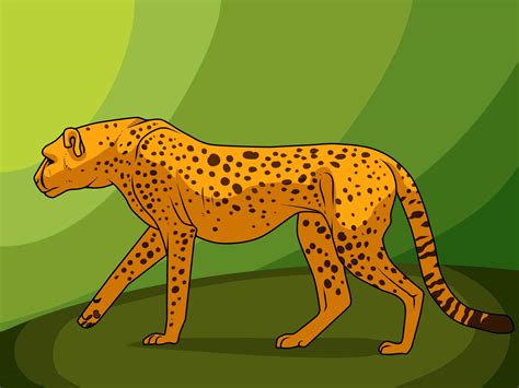 Cheetah Drawing Easy Running 3d Vk Arts Drawing Onlinefightingsgames