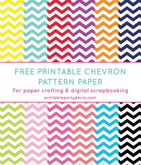 Free Printable Chevron Pattern Paper Tip Junkie
