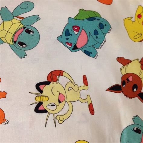 Pokemon Flannel Crib Sheet Or Pillow Case Etsy Flannel Crib Sheets