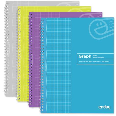 Buy Graph Paper S Spiral Quad Ruled Grid Heavy Duty White Paper 100