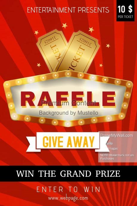 Find Design Templates For Raffle Contest Easy To Customize Download