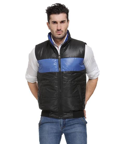 Tsx Combo Of Black Full Sleeves Quilted And Bomber Jacket With Polo T