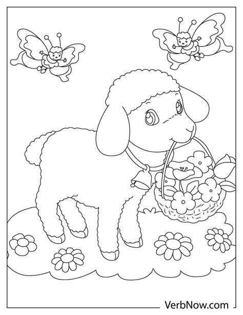 Free Lion And Lamb Coloring Pages