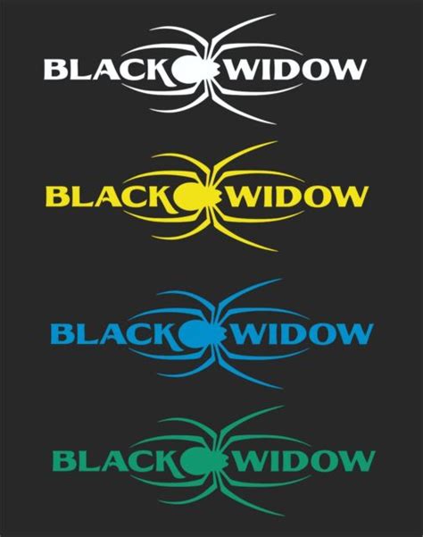Black Widow Car Window Decal2 For 1 Pricepick Your Size And Color