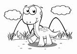 Dinosaur Coloring Preschoolers Via sketch template