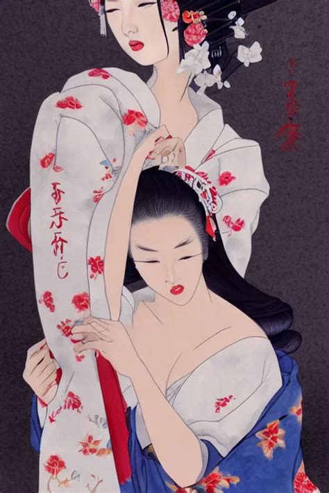 Too Sensual And Very Seductive Suggestive Geisha Full Stable