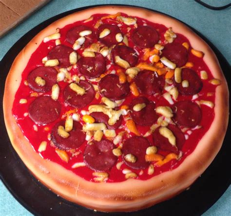 Pepperoni Pizza Cake Pepperoni Pizza Cake Cake Creations Chili Soup
