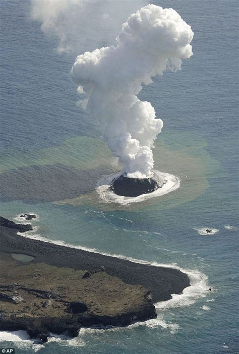 Volcanic Eruption In The Pacific Ocean Creates A New Island Off The
