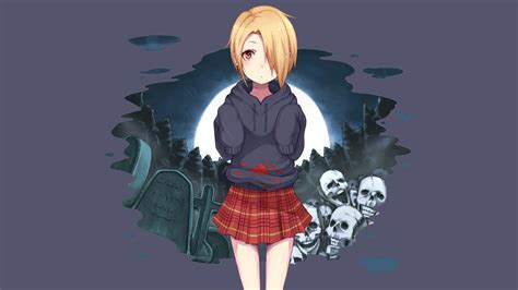 Skull Graveyards Anime Girls Wallpapers Hd Desktop And Mobile