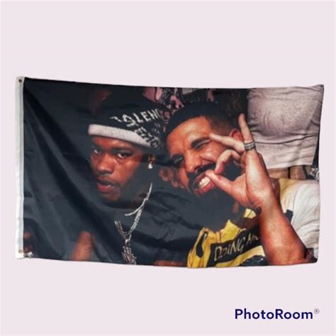 Lil Baby X Drake Collab Flag Banner Tapestry Music Rap Artists Etsy