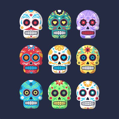Sugar Skull Vector Art Icons And Graphics For Free Download
