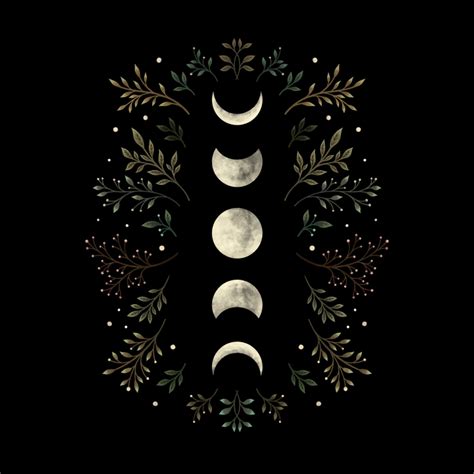Moonlight Garden Olive Green Comforters Witchy Wallpaper Witch