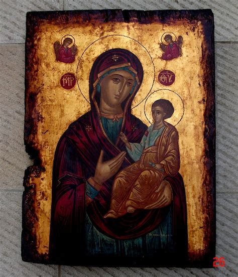 Byzantine Icon Virgin Mary 40x50cmorthodox Icon Greek Icon