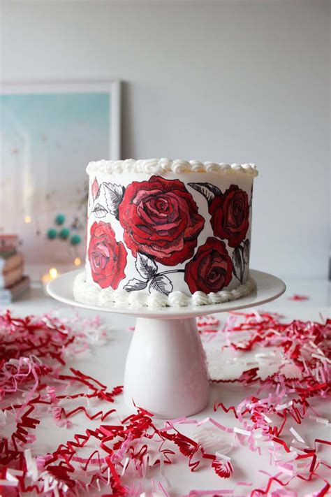 And, your little boy's birthday too deserves a gorgeous cake that makes the occasion even better. DIY Rose Painted Valentine Cake | Poppytalk