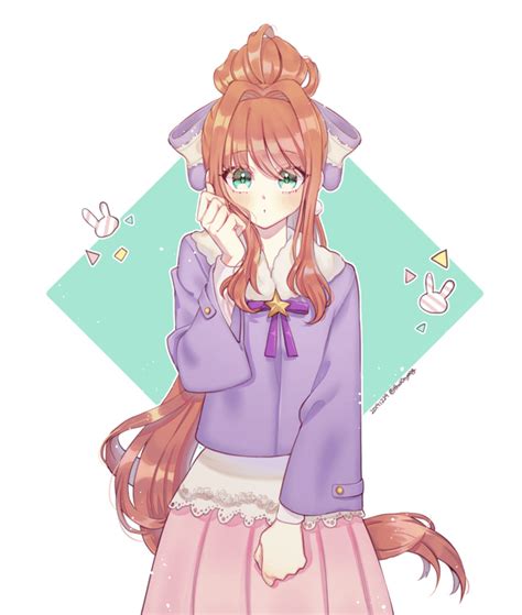 Monika Wearing Casual Clothes Prodonyang On Twitter Ddlc