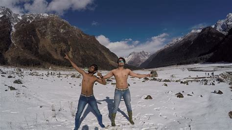 10 Degree Shirtless Challenge At Yumthang 0 Point Sikkim North East Trip Part 3 Vlog Youtube