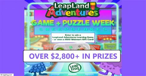 Leapfrog Game And Puzzle Week Sweepstakes Infinite Sweeps