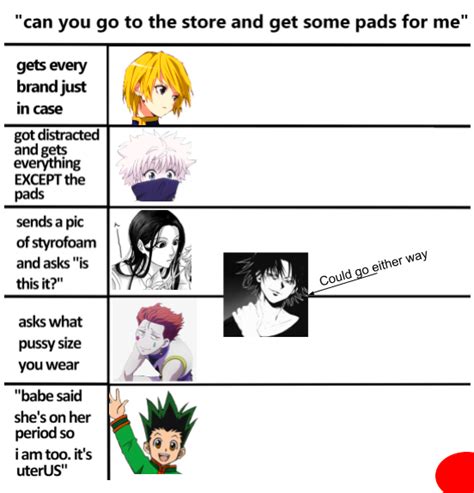 Hunter X Hunter Boyfriend Scenarios Can You Go To The Store And Get