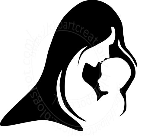 Mother And Child Clipart Black And White Clip Art Clipart Black And