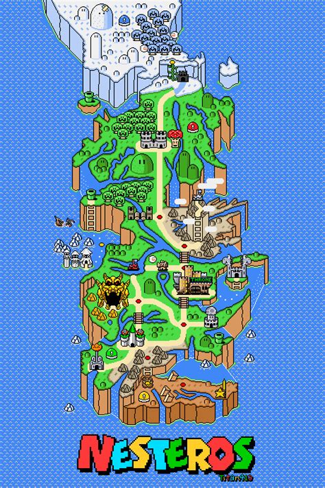 Spoilers All A Super Mario World Themed Map Of Westeros That I