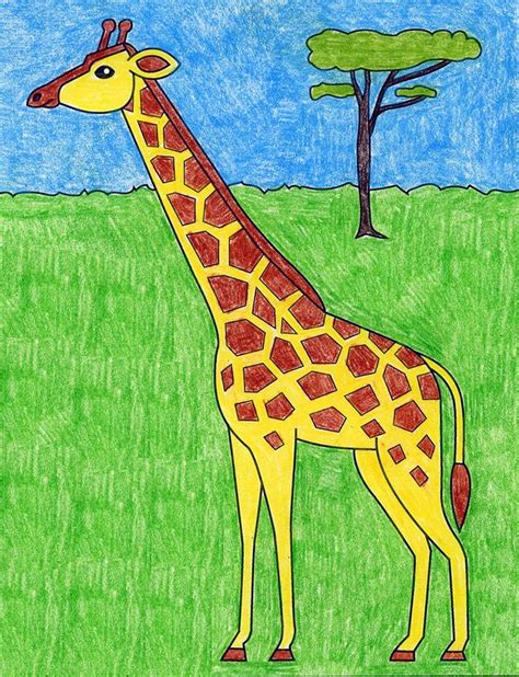 How To Draw A Giraffe Easy Giraffe Drawing Giraffe Art Easy Drawings