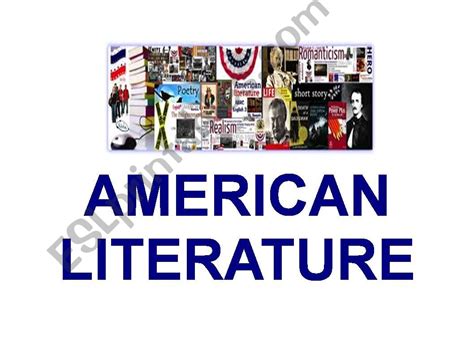 Esl English Powerpoints American Literature