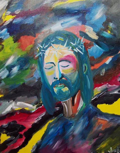 Abstract Painting Of Jesus Best Painting Collection