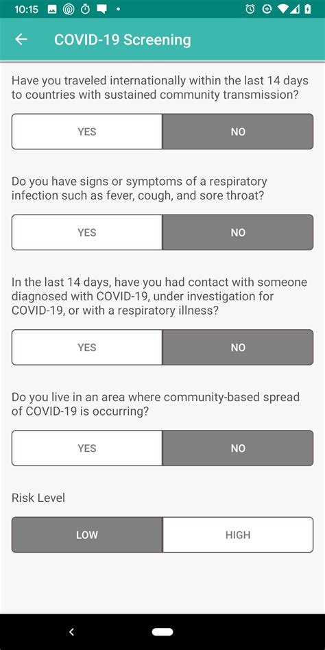 Covid 19 Screening For Clinicians Help Center