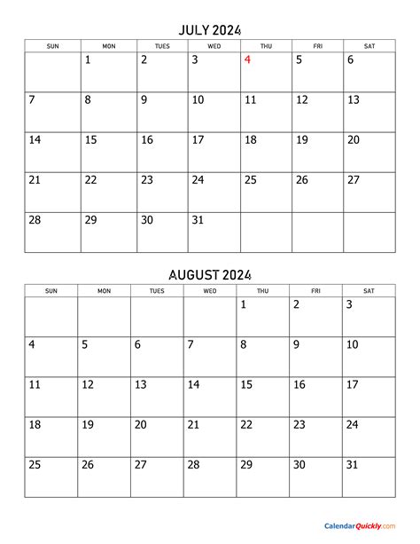August 2023 To July 2024 Calendar Printable Calendar May 2024 Calendar